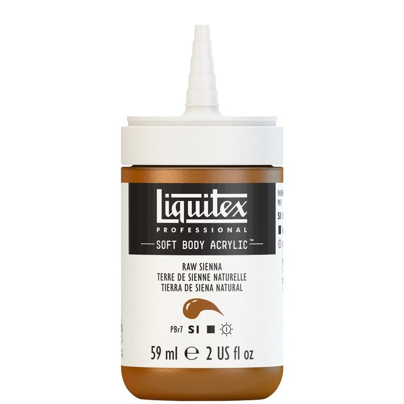 Liquitex Professional Soft Body Acrylic Paint, 59ml (2-oz) Bottle, Raw Sienna - Image 2